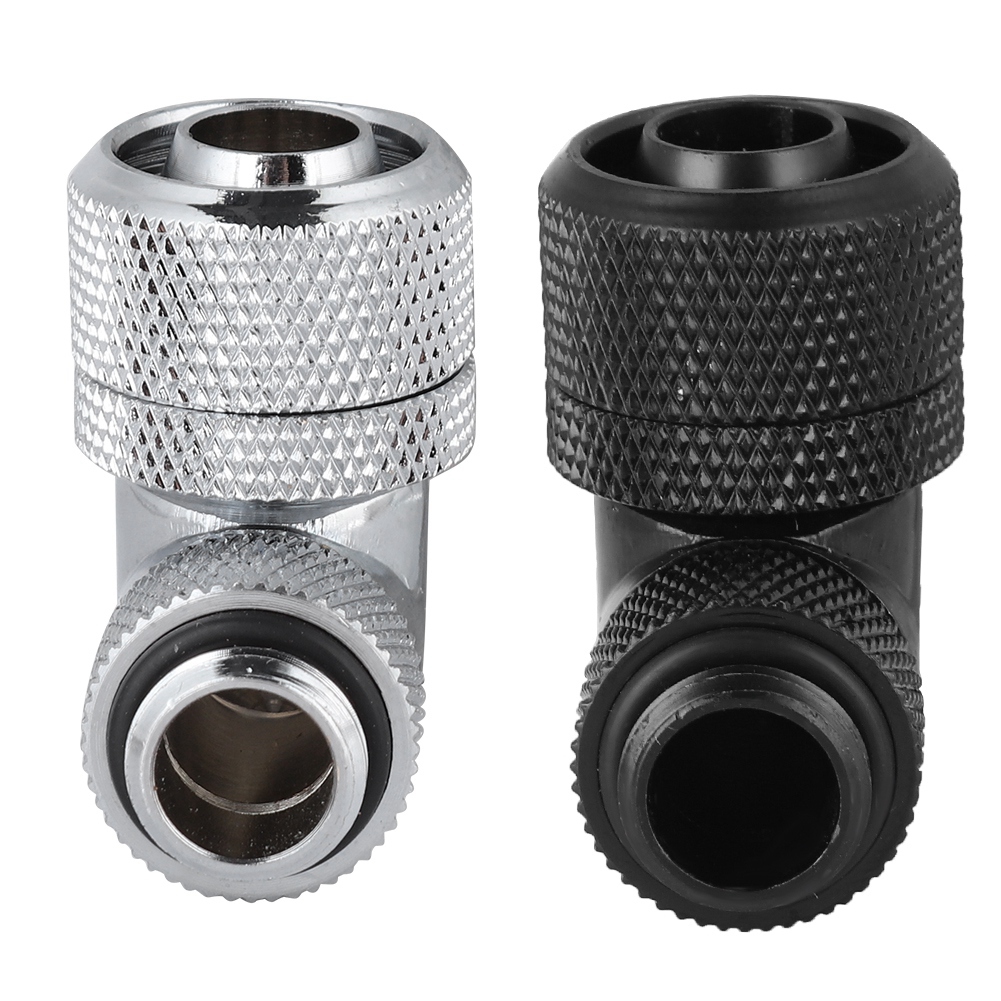 G1/4 Thread Water Cooling Fitting Thick Tube 90° Right Angle Elbow FY - Afbeelding 14 van 18