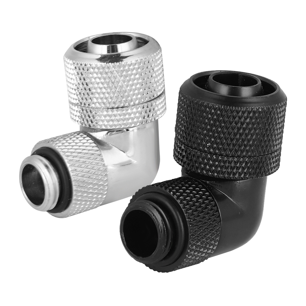 G1/4 Thread Water Cooling Fitting Thick Tube 90° Right Angle Elbow CB - Afbeelding 15 van 18