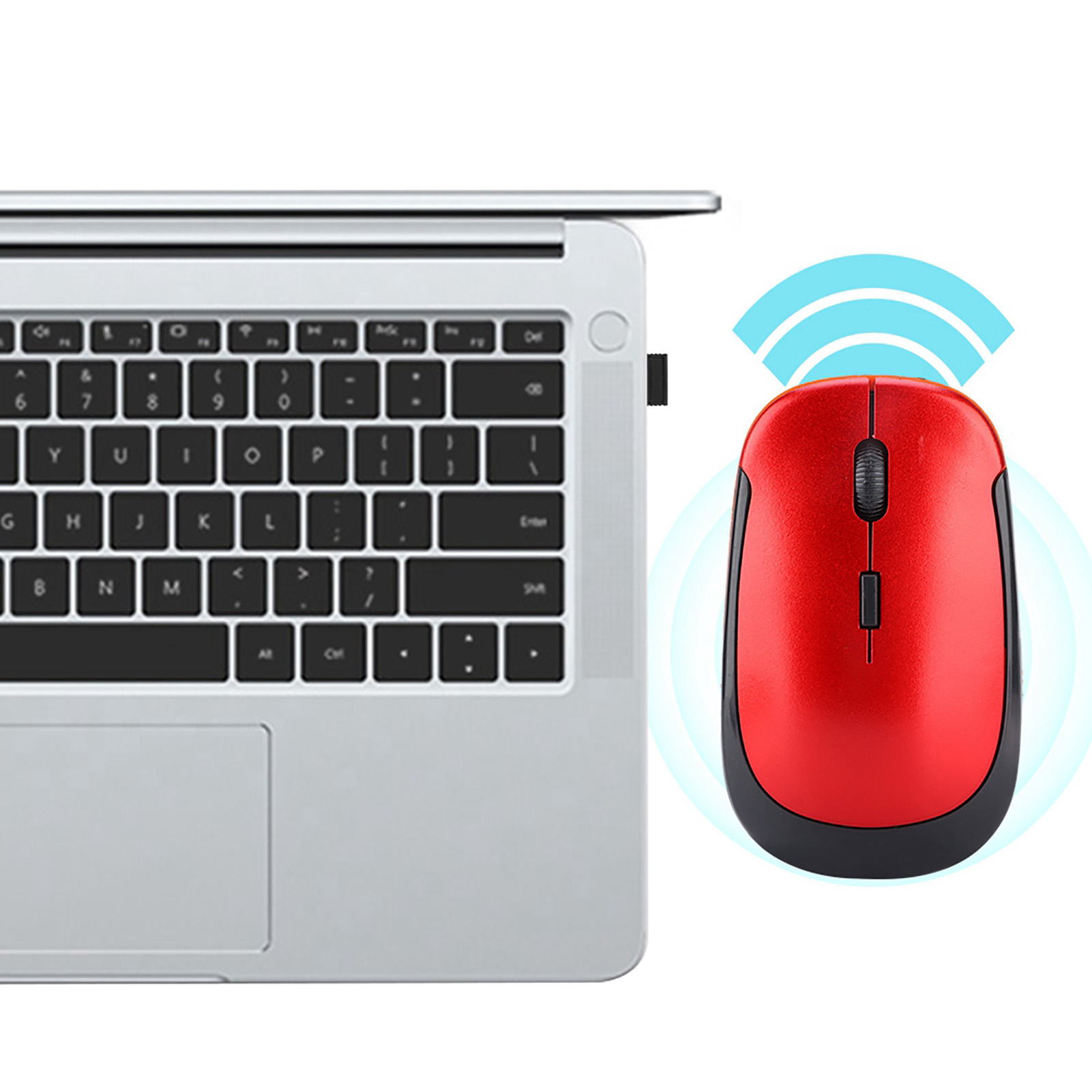 Ultra Thin 2.4G 1200DPI USB Wireless Mouse Ergonomic Optical Positioning Mou - Picture 15 of 21