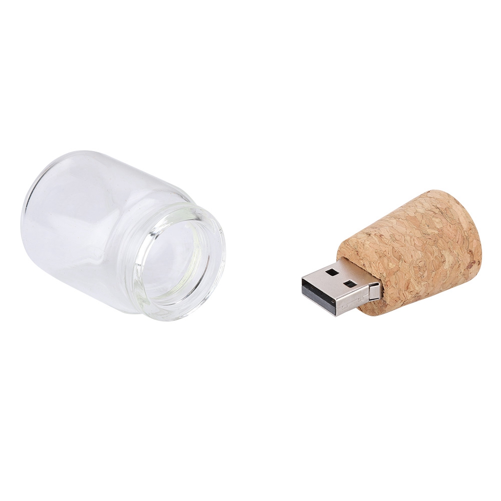 Wishing Floating Bottles USB2.0 Flash Drive Wood Flash U Disk FY - Afbeelding 12 van 22