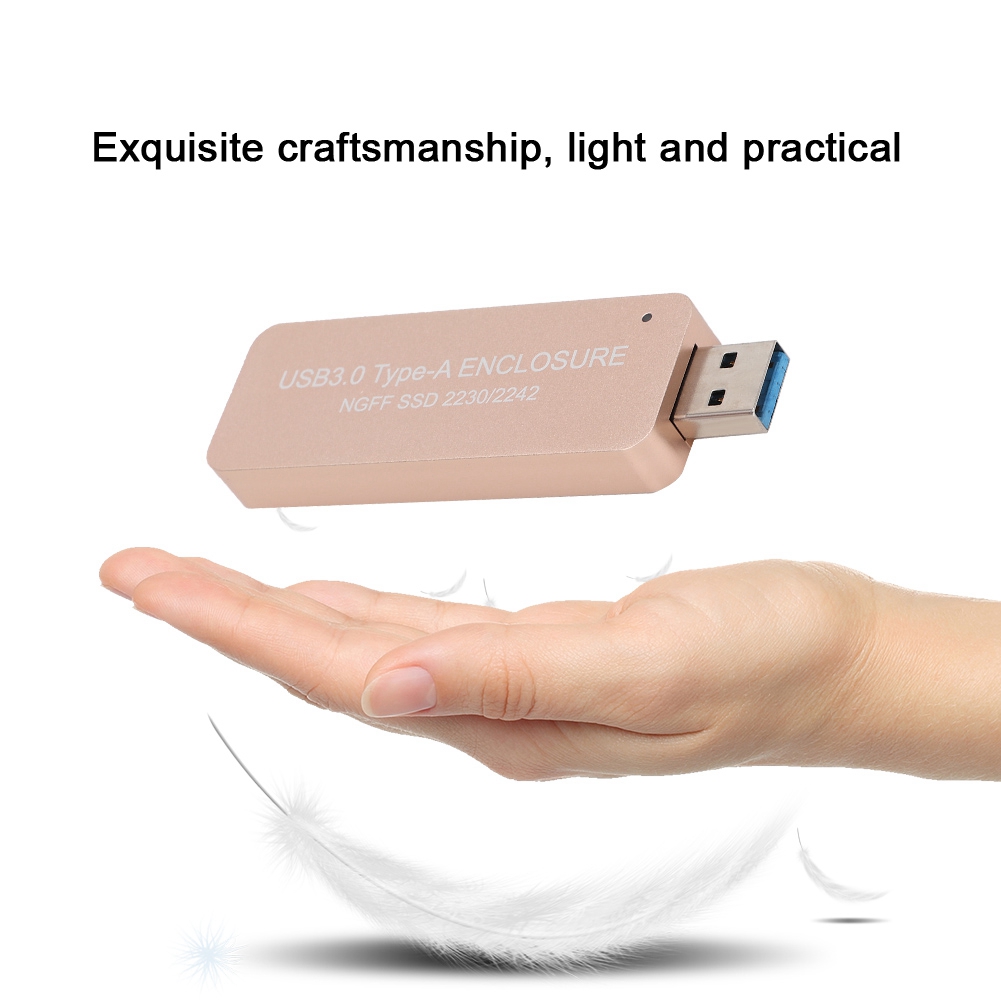 Portable U Disk Type Telescopic USB3.0 Interface External M.2 NGFF SSD Enclos CB - Afbeelding 14 van 16