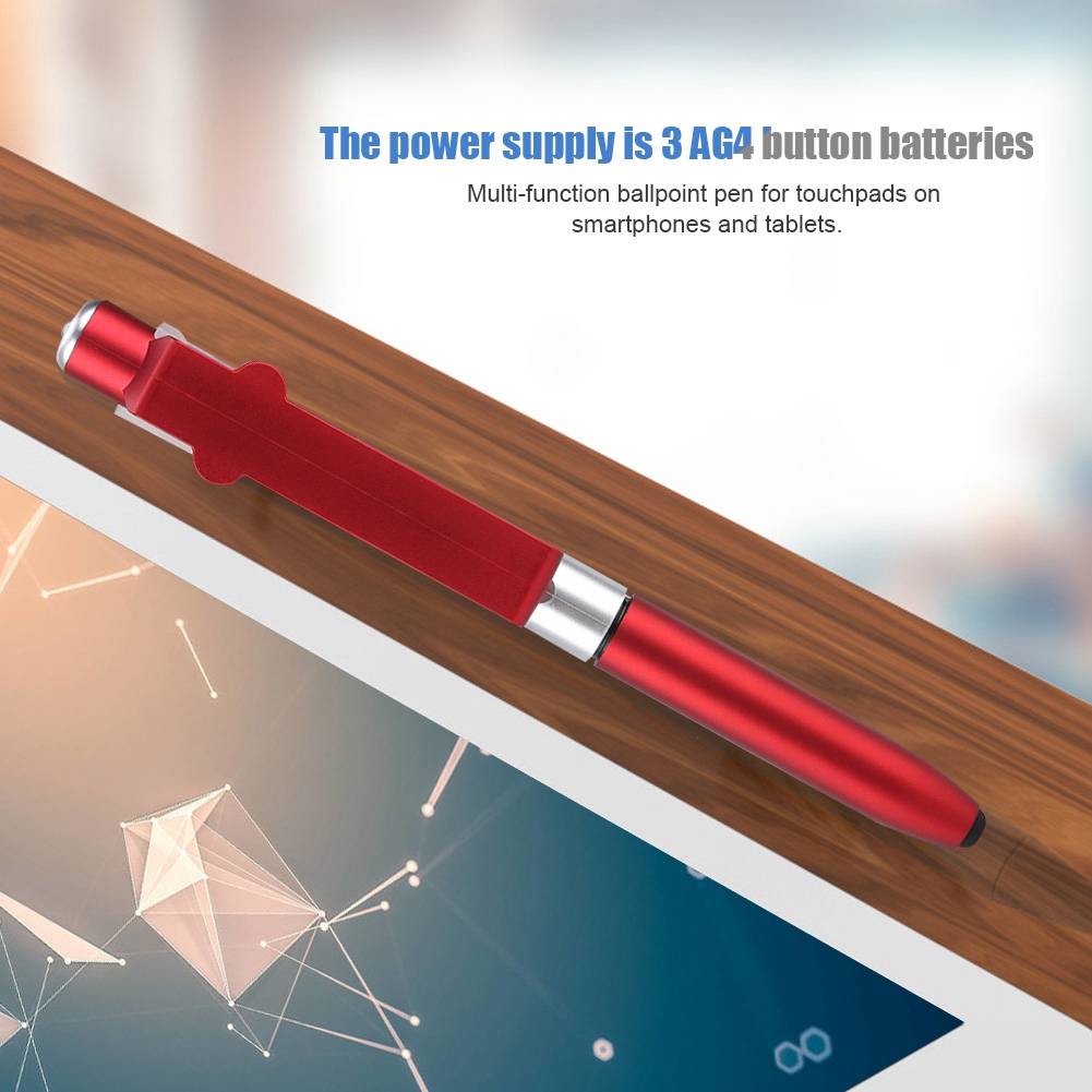 4 In 1 Touch Screen Capacitive Ballpoint Pens With LED Light For Tablet CB - Bild 12 von 17