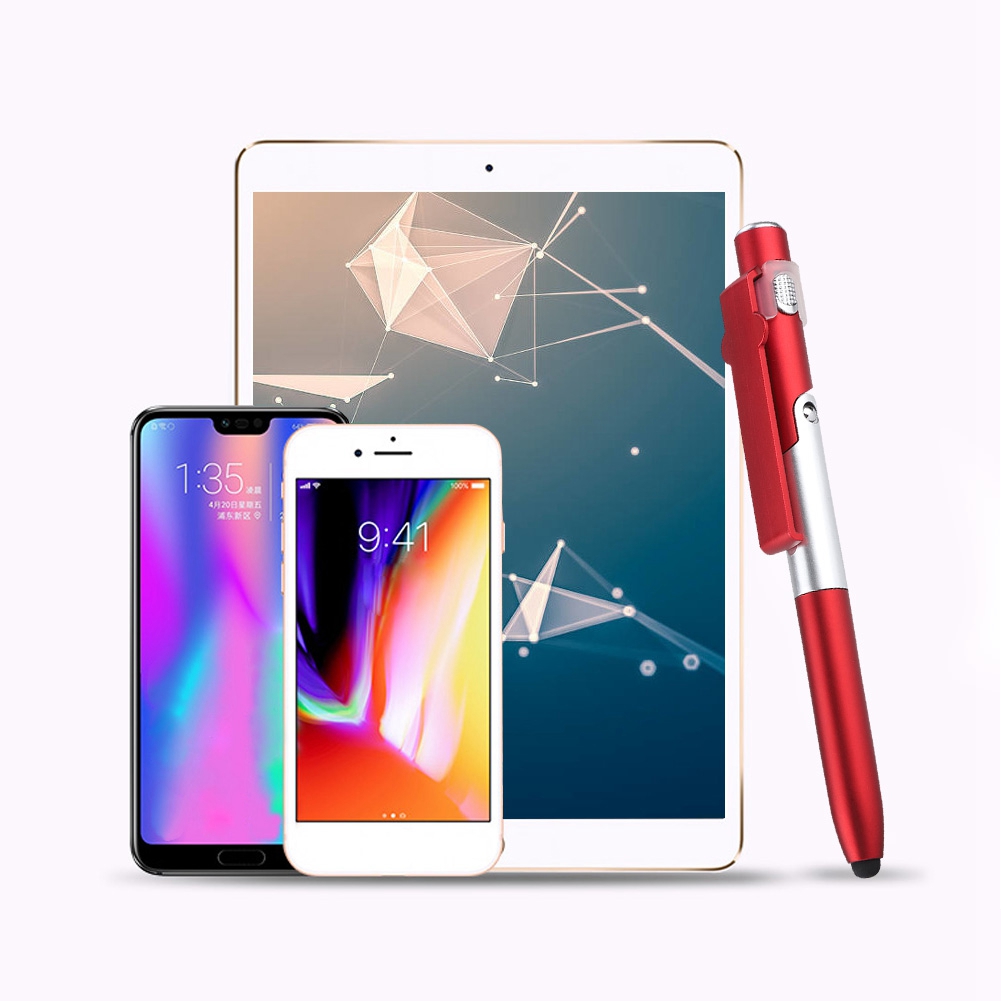 4 In 1 Touch Screen Capacitive Ballpoint Pens With LED Light For Tablet CB - Bild 16 von 17