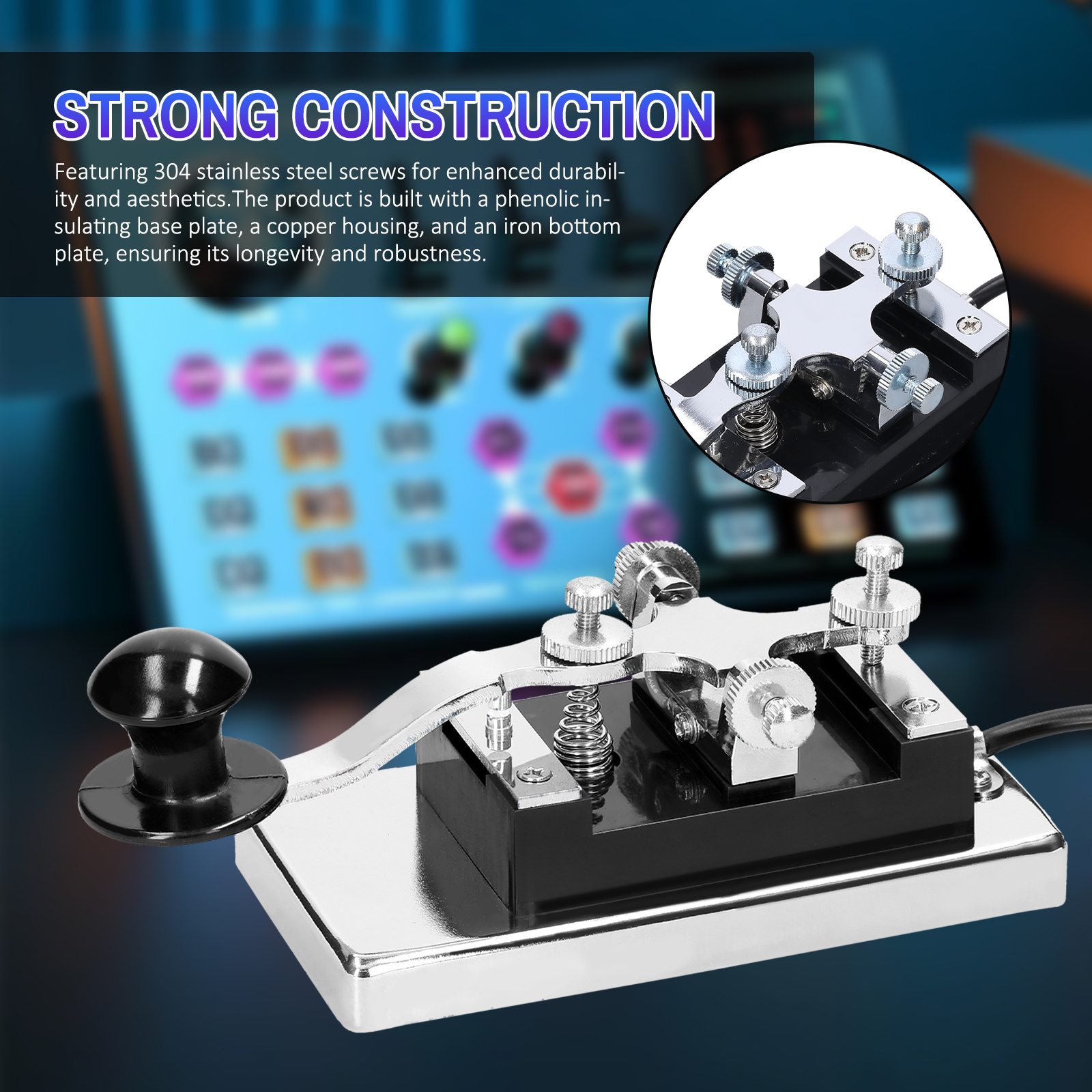 K4 Heavy-duty Electric Telegraph Key CW Communication Short Waves
