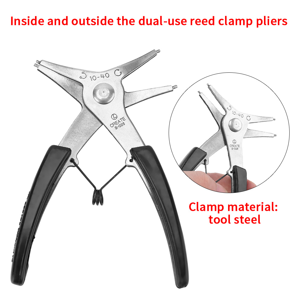 1pc Dual Purpose Circlip Pliers Removing Reassembling Tool For Internal And HLF - Picture 3 of 11
