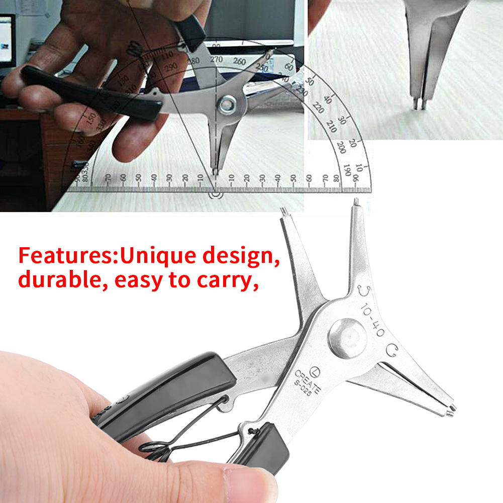1pc Dual Purpose Circlip Pliers Removing Reassembling Tool For Internal And HLF - Picture 4 of 11