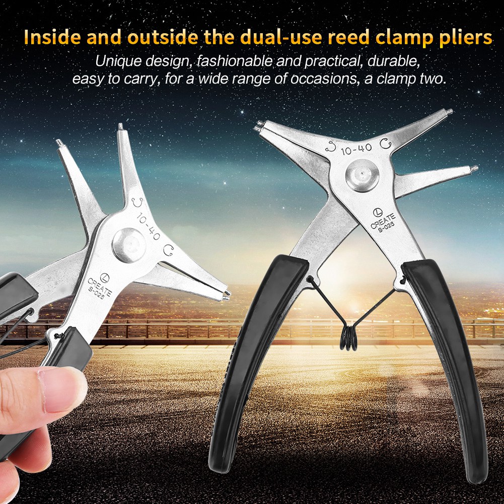 1pc Dual Purpose Circlip Pliers Removing Reassembling Tool For Internal And HLF - Picture 5 of 11