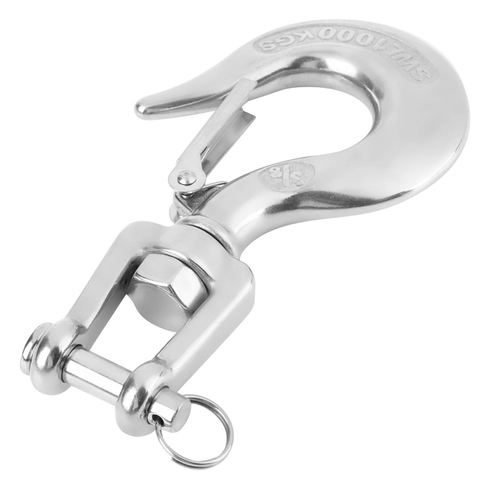 304 Stainless Steel Swivel Lifting Hook with Latch Rigging Accessory (1000KG) - Picture 13 of 13