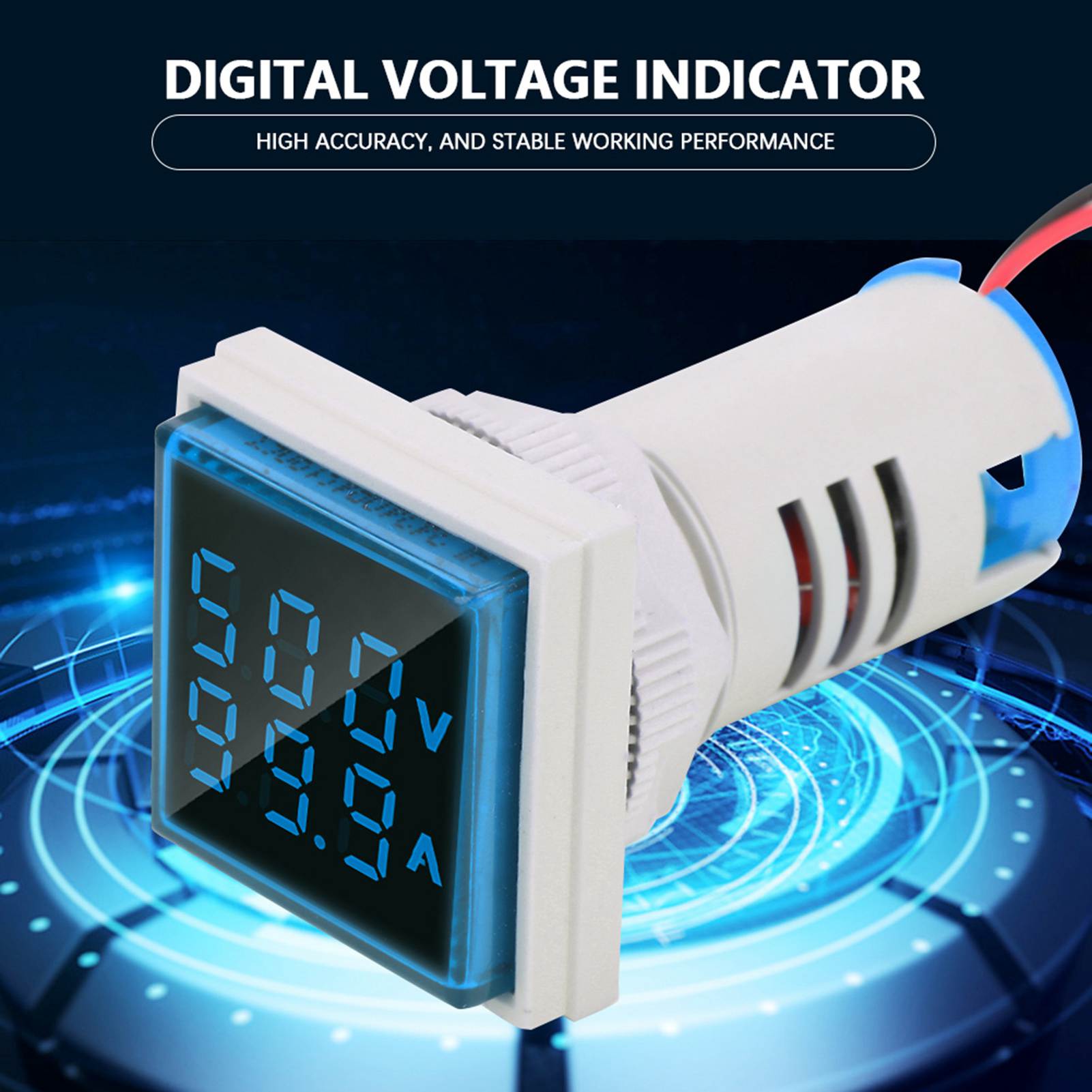 Indicador medidor de corriente de voltaje de CA con pantalla digital LED 0-100A indicador de medidor - Imagen 17 de 18