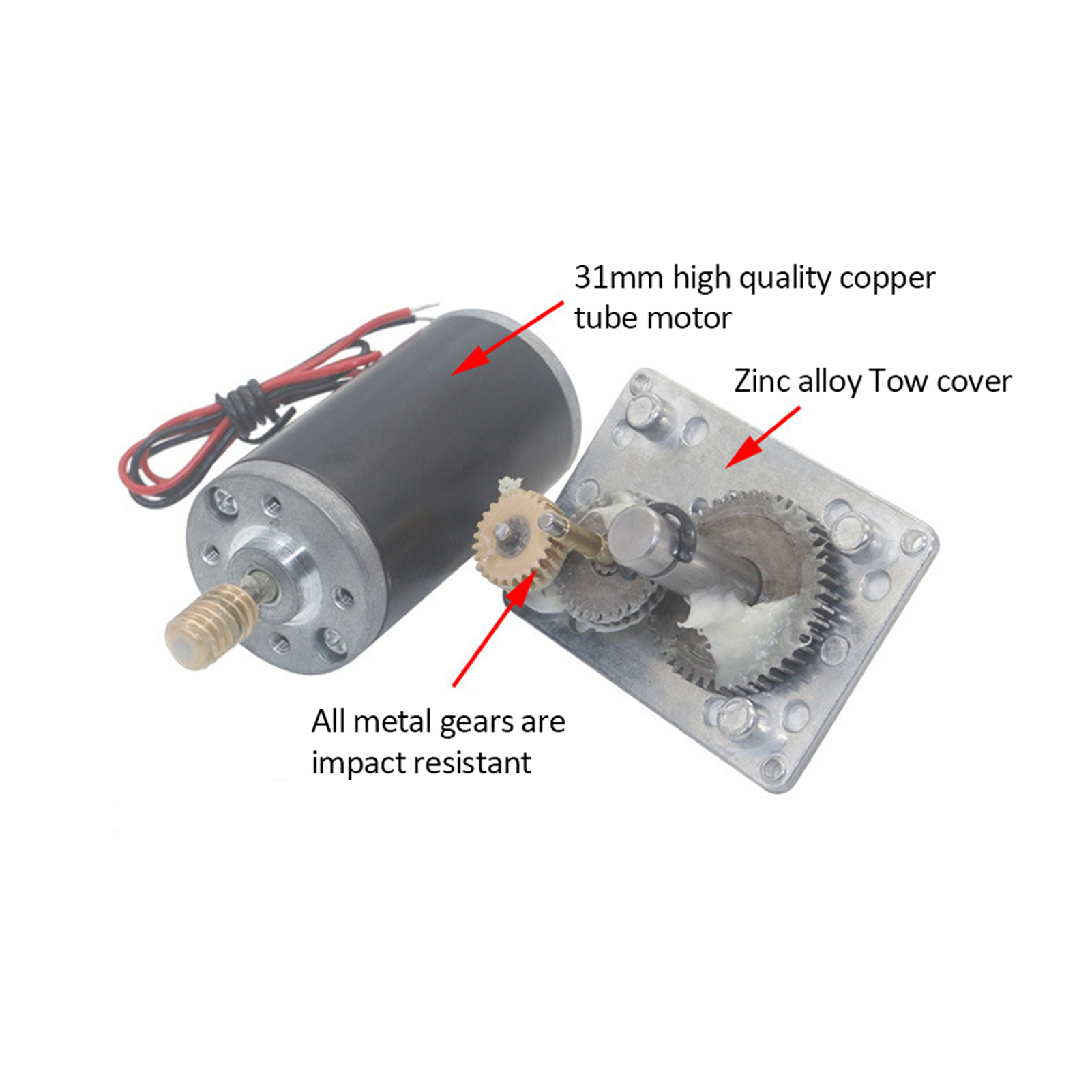 DC 24V Schnecken Getriebemotor 10-100RPM Gleichstrom Worm Gear Motor 8mm Shaft