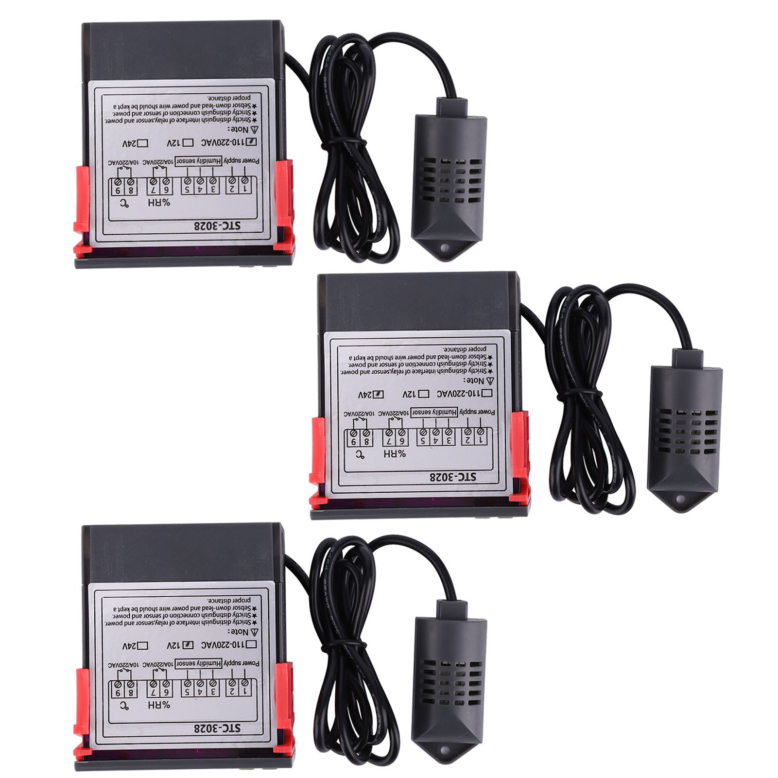 Medidor controlador digital de temperatura y humedad STC-3028 con sensor integrado - Imagen 15 de 17