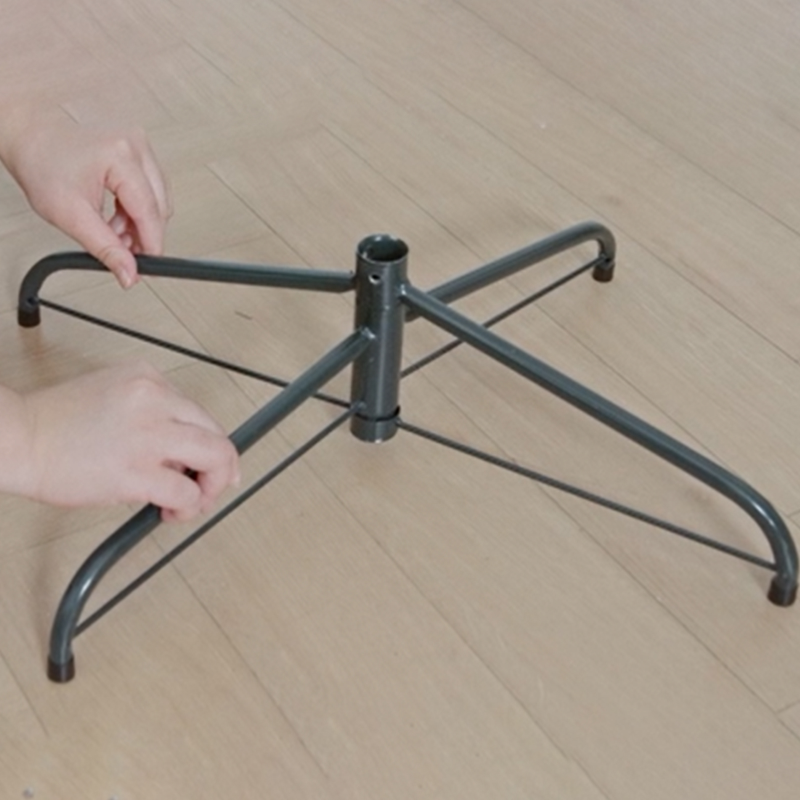 6-6.5 FT Christmas Tree Stand Metal Iron Holder Base Christmas Home Decoration - Picture 3 of 6