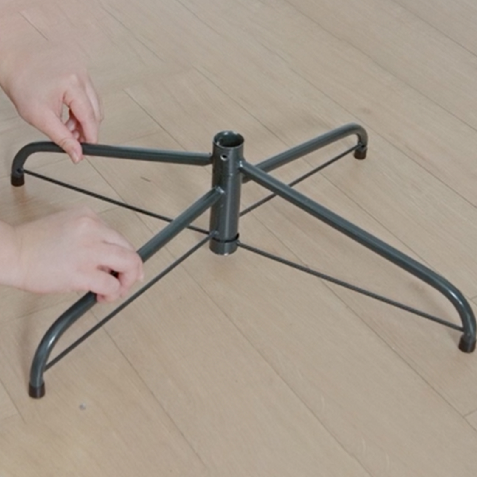 6-6.5 FT Christmas Tree Stand Metal Iron Holder Base Christmas Home Decoration - Picture 5 of 6