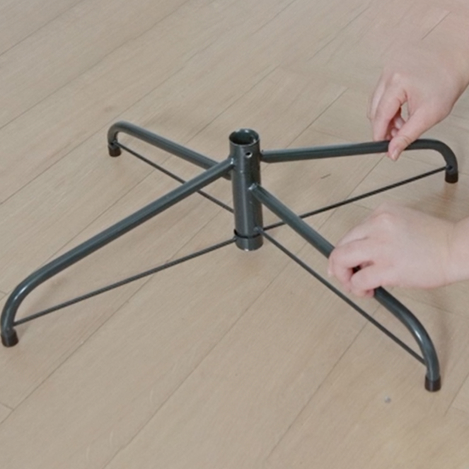 6-6.5 FT Christmas Tree Stand Metal Iron Holder Base Christmas Home Decoration - Picture 6 of 6