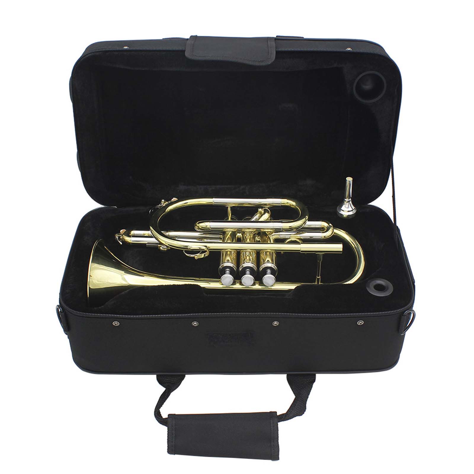 SLADE Professional Bb Flat Cornet Brass Instrument With Carrying
