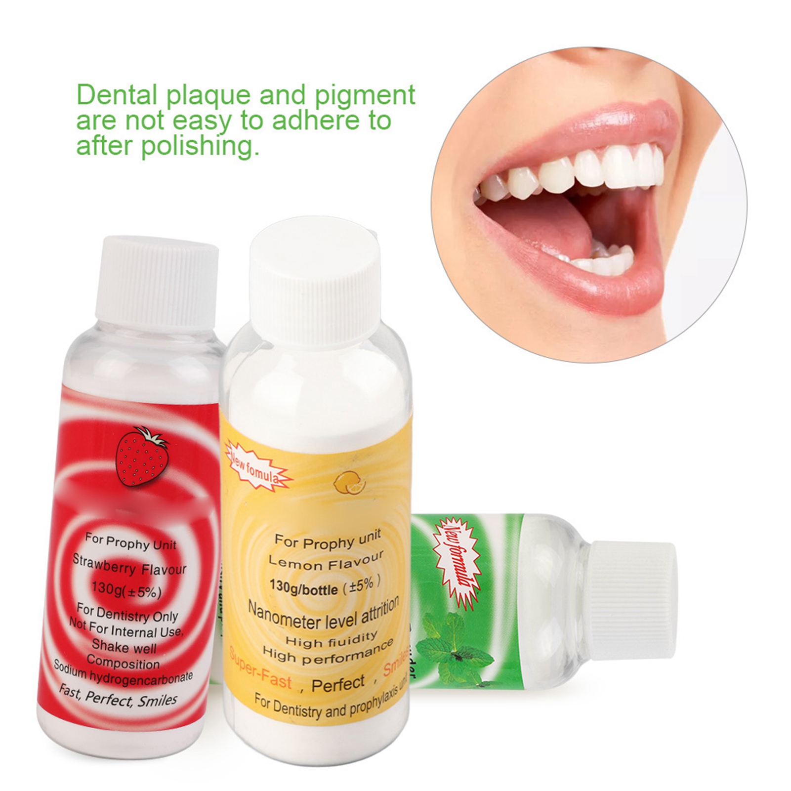 Flavours Dental Cleaning Powder Prophy Mate Air jet Polisher Powder Strawberry - Picture 7 of 14