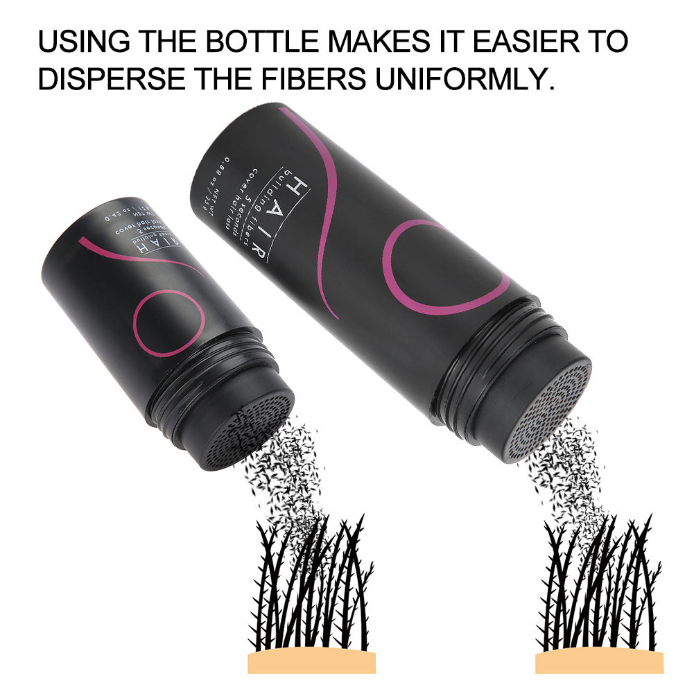 Bottiglia vuota professionale 12 g per costruzione capelli fibre ugello capelli th HAO - Foto 13 di 18