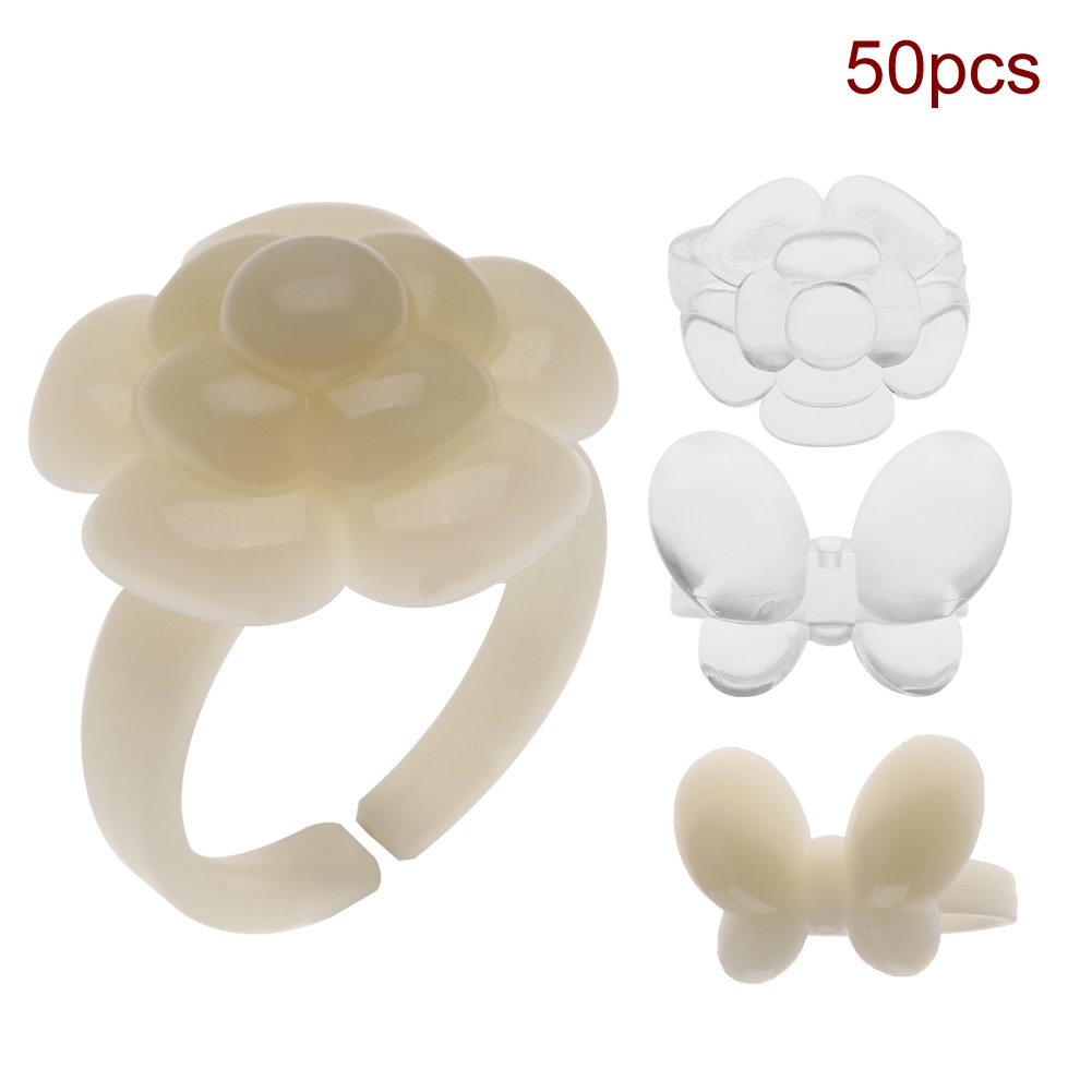 50Pcs/Set Nail Chart Ring Flower / Manicure Gel Color Display Tool OMO - Picture 19 of 21