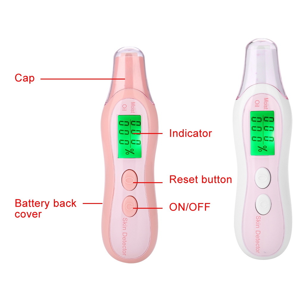 Digital LCD Display Precision Skin Sensor Tester Facial Moisture Water Oil A GEV - Picture 13 of 14