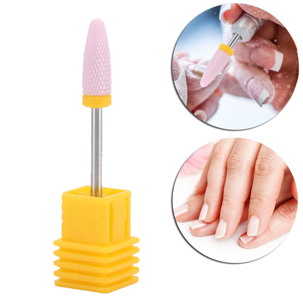 5 Arten Keramik Zylinder Form Schleifkopf Nagel Bohrer Für Nagelpolieren Man GD2 - Bild 20 von 29
