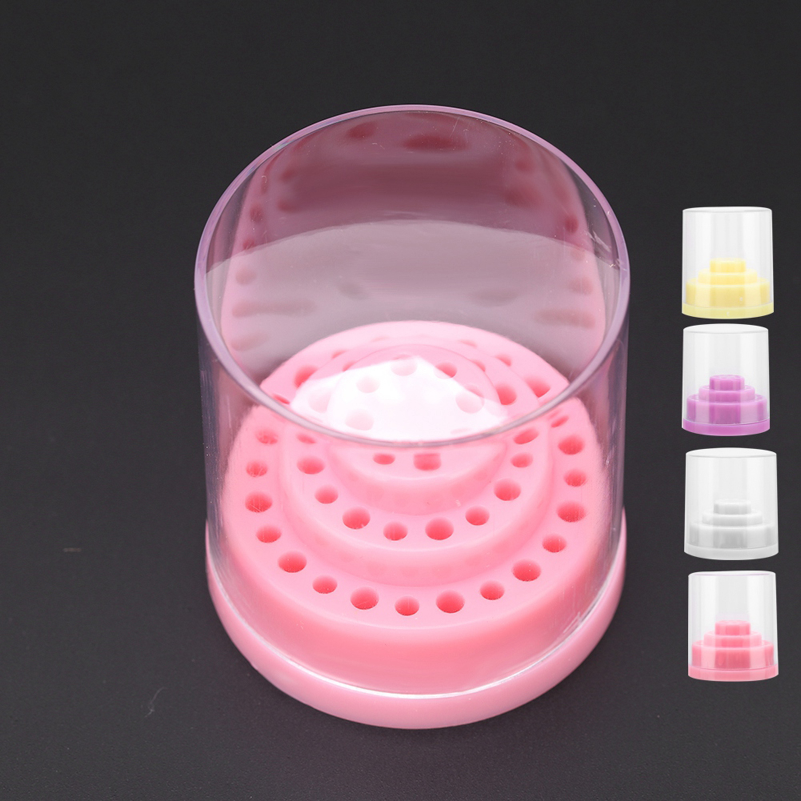 48 Slots Nail Drill Bit Case Holder Manicure Tool Organizer Display Stand Pu CUT - Picture 12 of 17