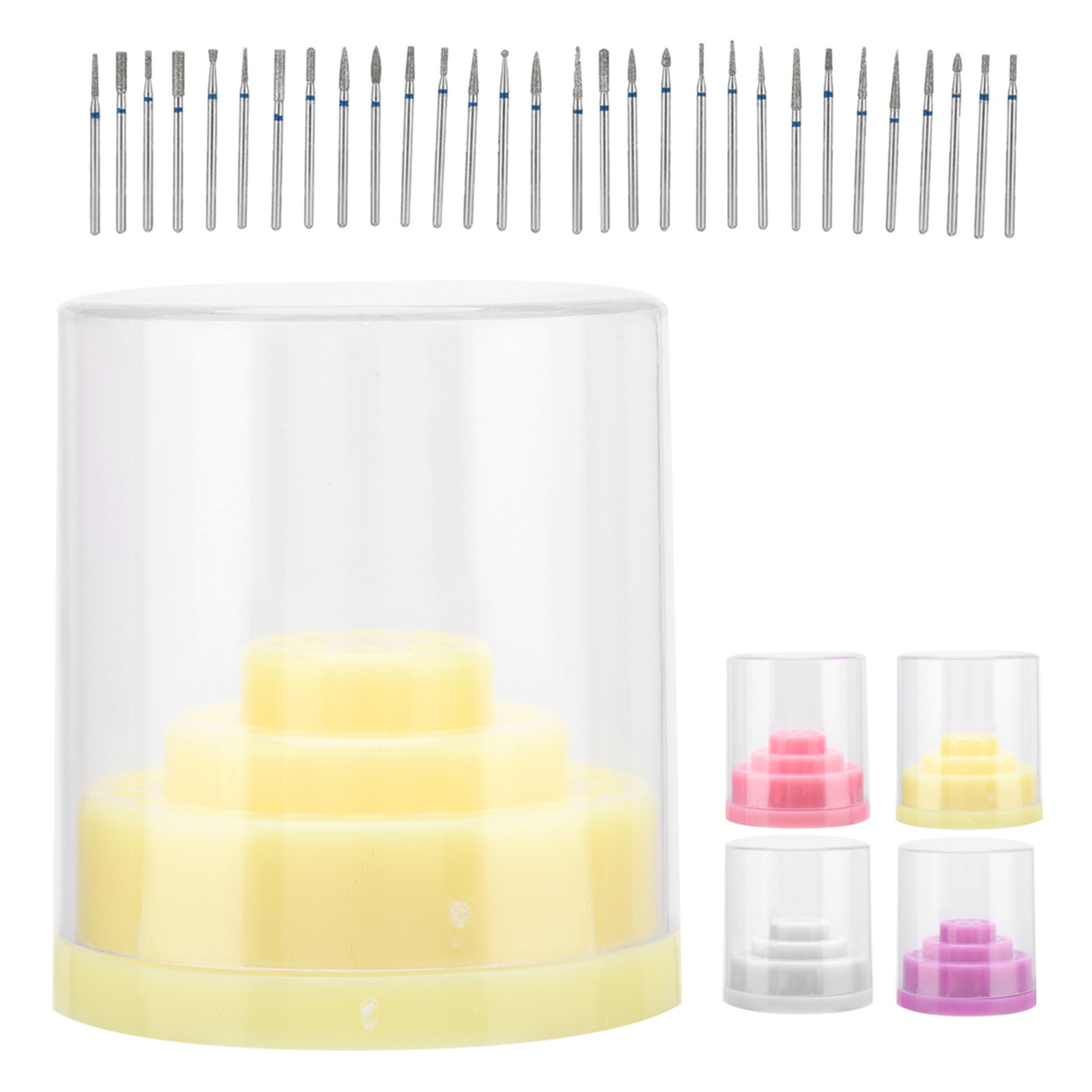 48 Slots Nail Drill Bit Case Holder Manicure Tool Organizer Display Stand Pu CUT - Picture 15 of 17