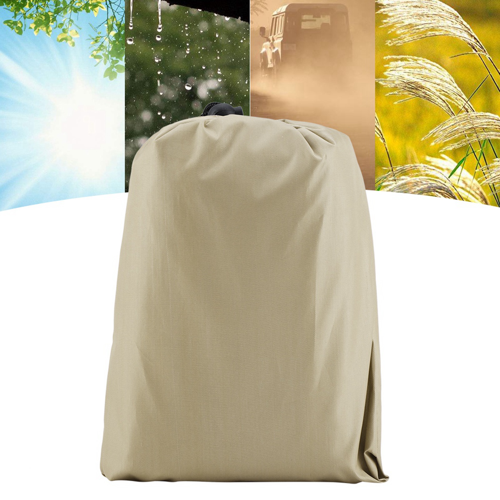 Round Table Dust Cover Outdoor Waterproof Garden Patio Furniture Covers