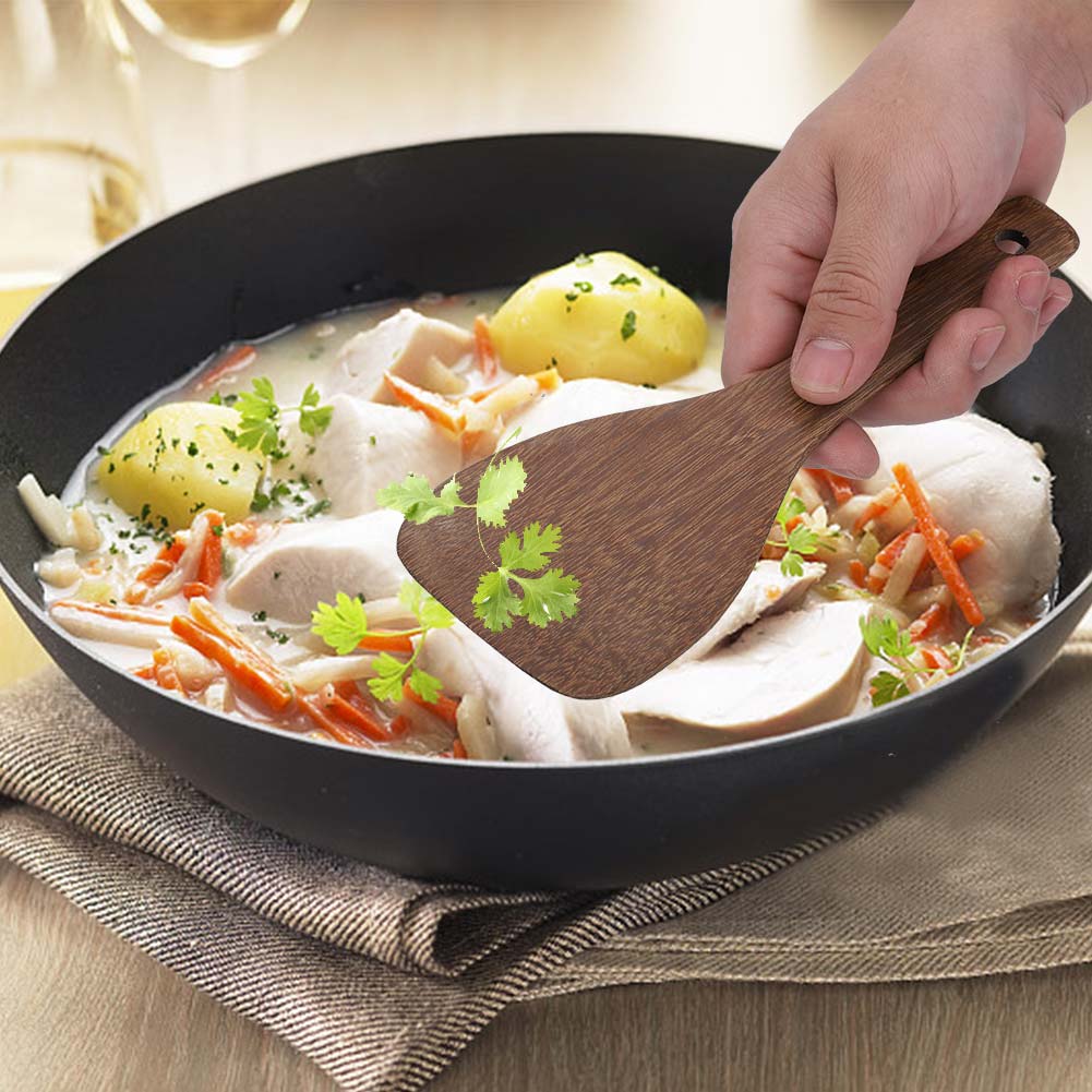 Kitchen Cooking Tool Shovel Wooden Spatula Fried Rice Turner Utensils