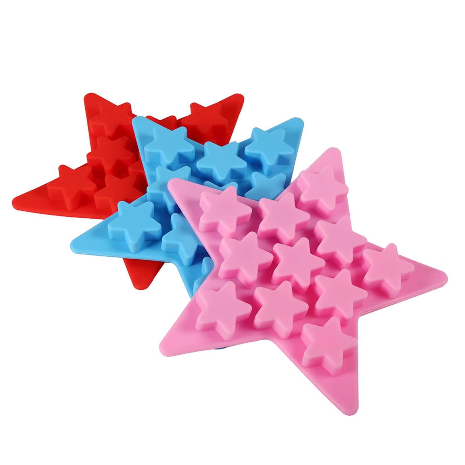 Five Star Shaped Cool Silicone Ice Cube Tray Freeze Mold Maker Tools For Club UK - Picture 8 of 13