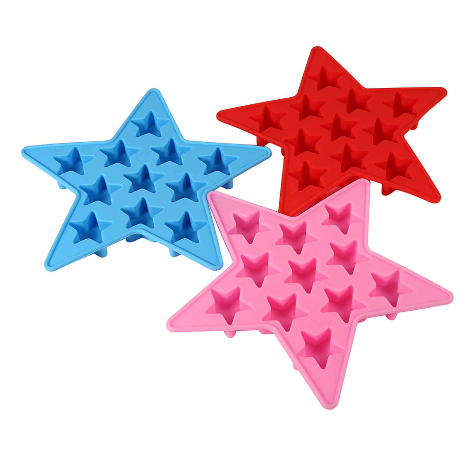 Five Star Shaped Cool Silicone Ice Cube Tray Freeze Mold Maker Tools For Club UK - Picture 11 of 13