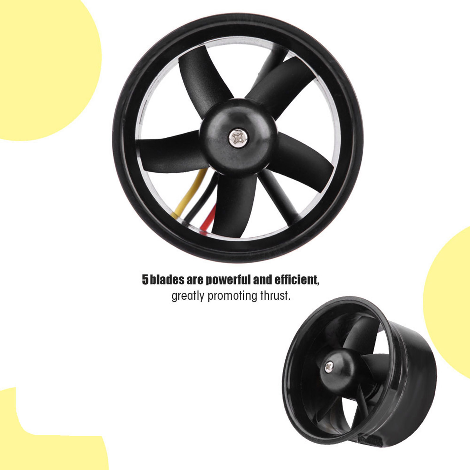thumbnail image 2 of Flight 2.5" (63.5mm) 2-Blade Nylon Propeller Spinner For RC Airplanes - Multicolor 2 of 6