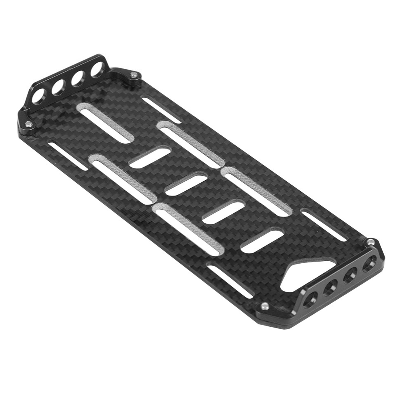 RC Battery Mount Plate Aluminium Alloy Carbon Fiber for 1/10 RC Car Climbing Car - Picture 11 of 17