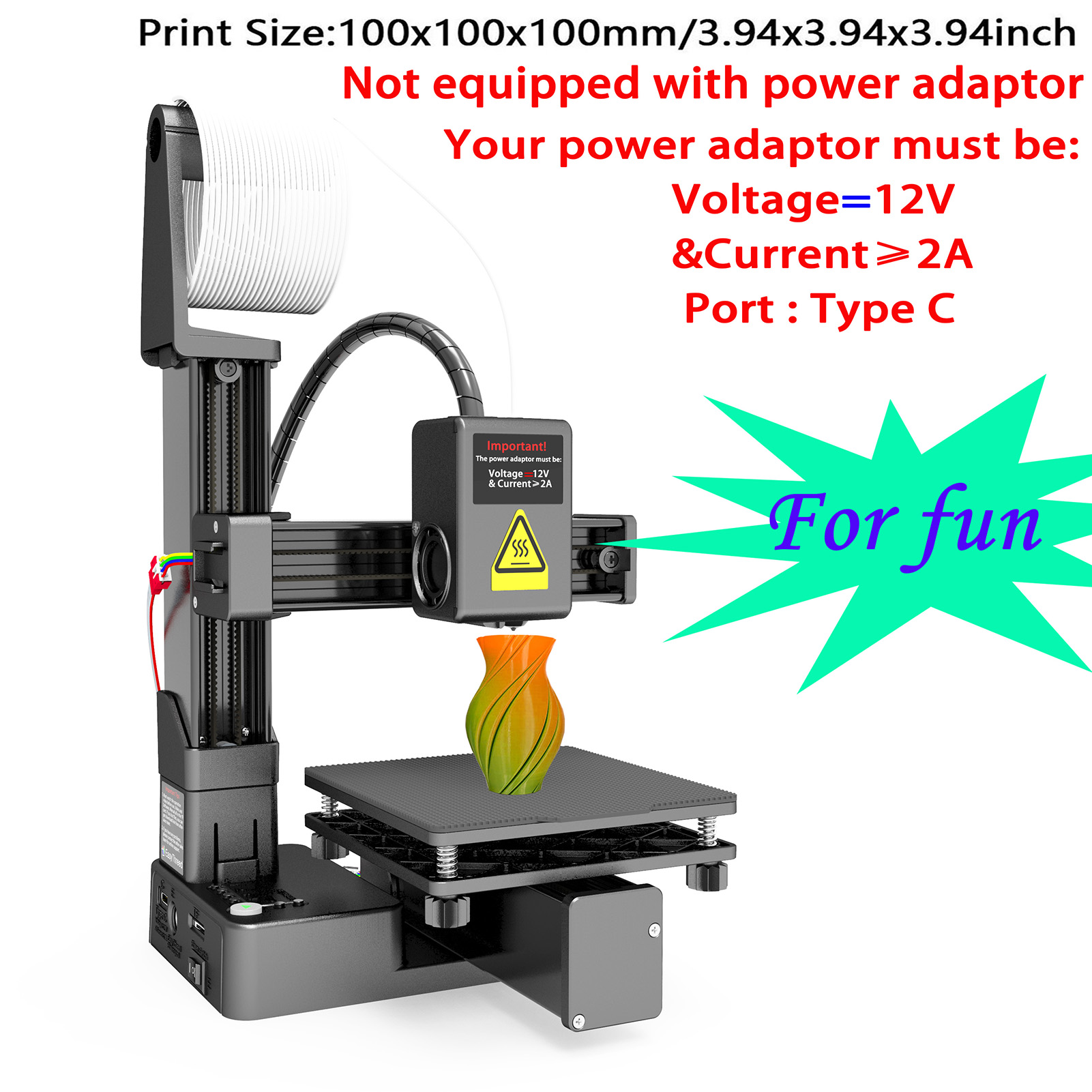 1-EasyThreed K10 3D Printer Mini Desktop Printing Machine For Kids