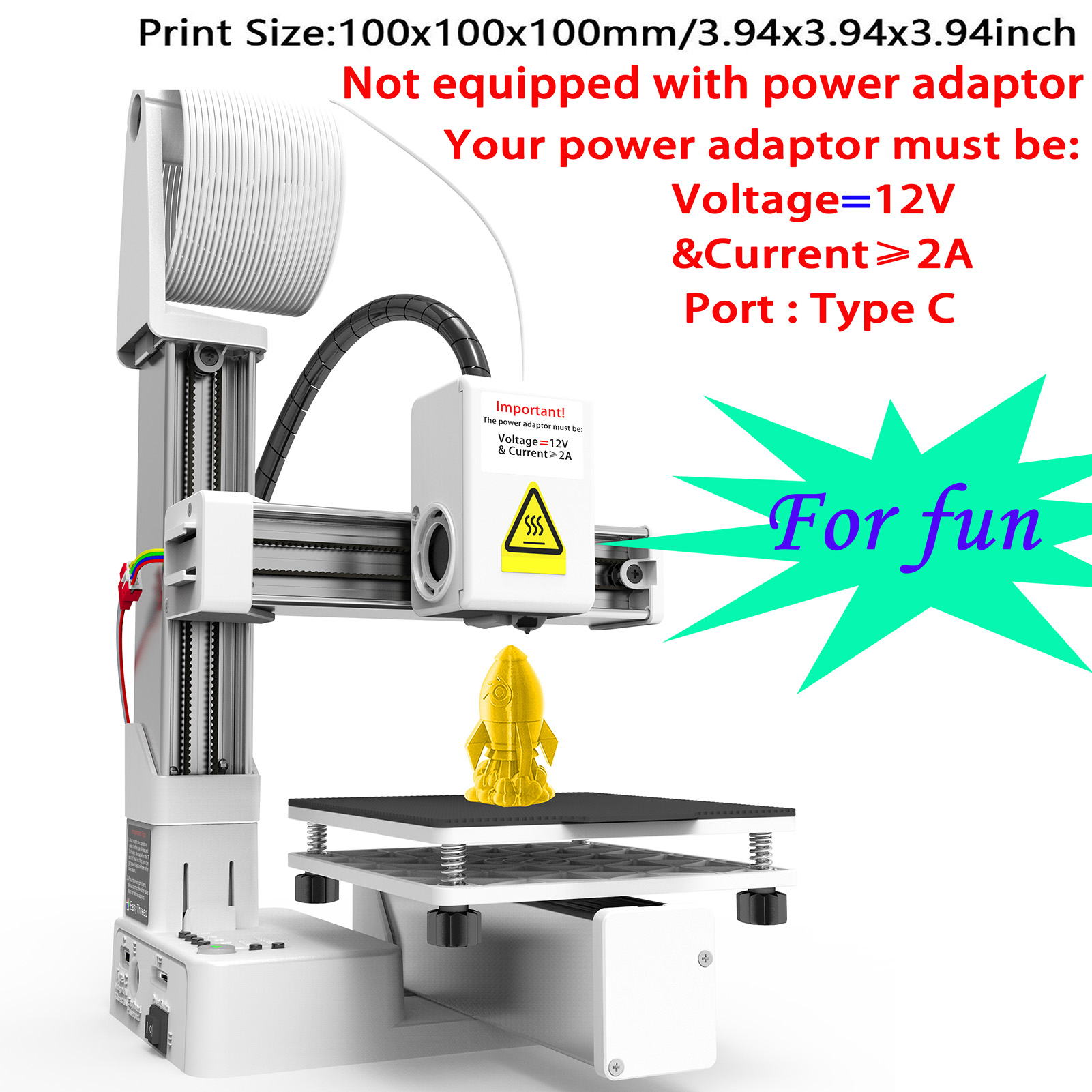 1-EasyThreed K10 3D Printer Mini Desktop Printing Machine For Kids