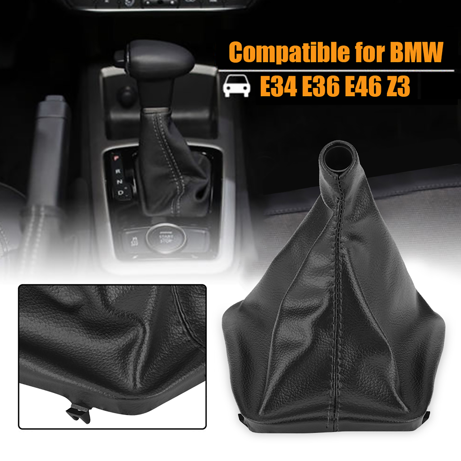 Gear Shift Boot Dustproof Car Gear Stick Shift Knob Gaiter Boot Cover Left QTYJ