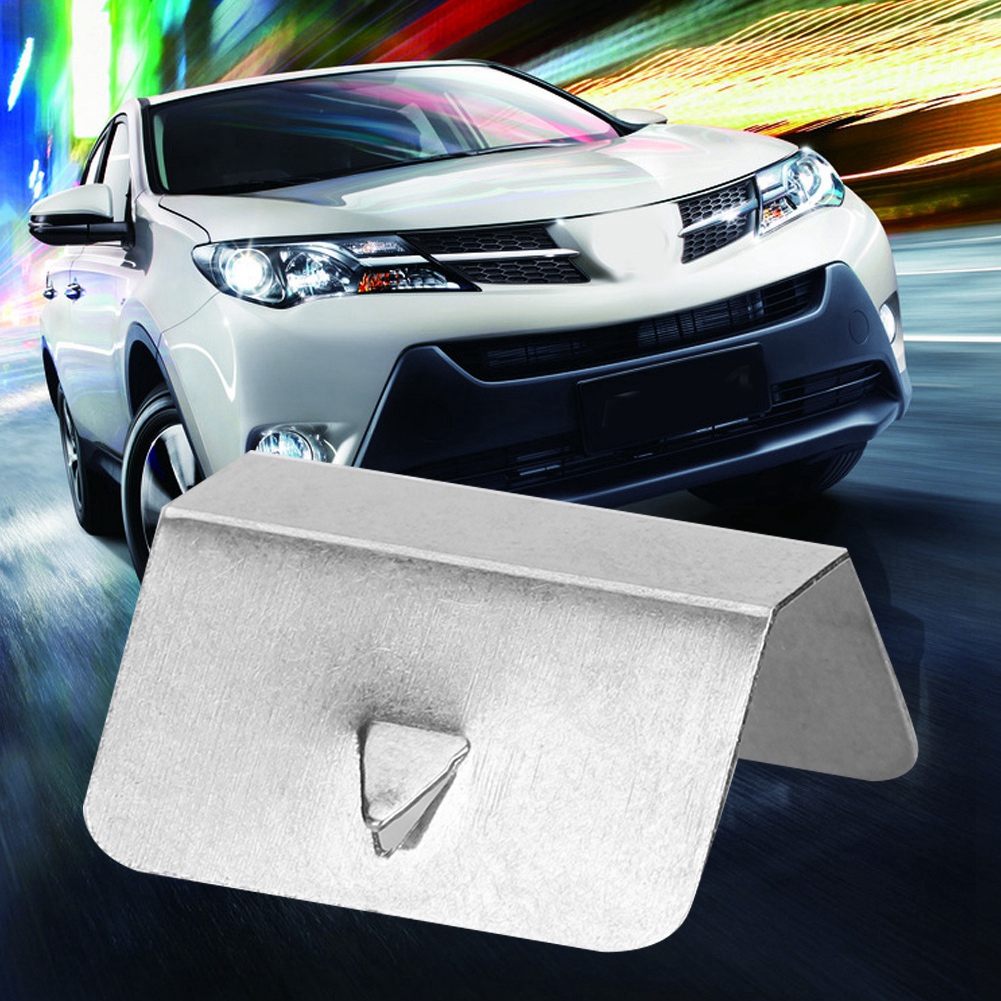 Universal Car Wind Rain Deflector Channel Stainless Steel Fixing Retaining Clips