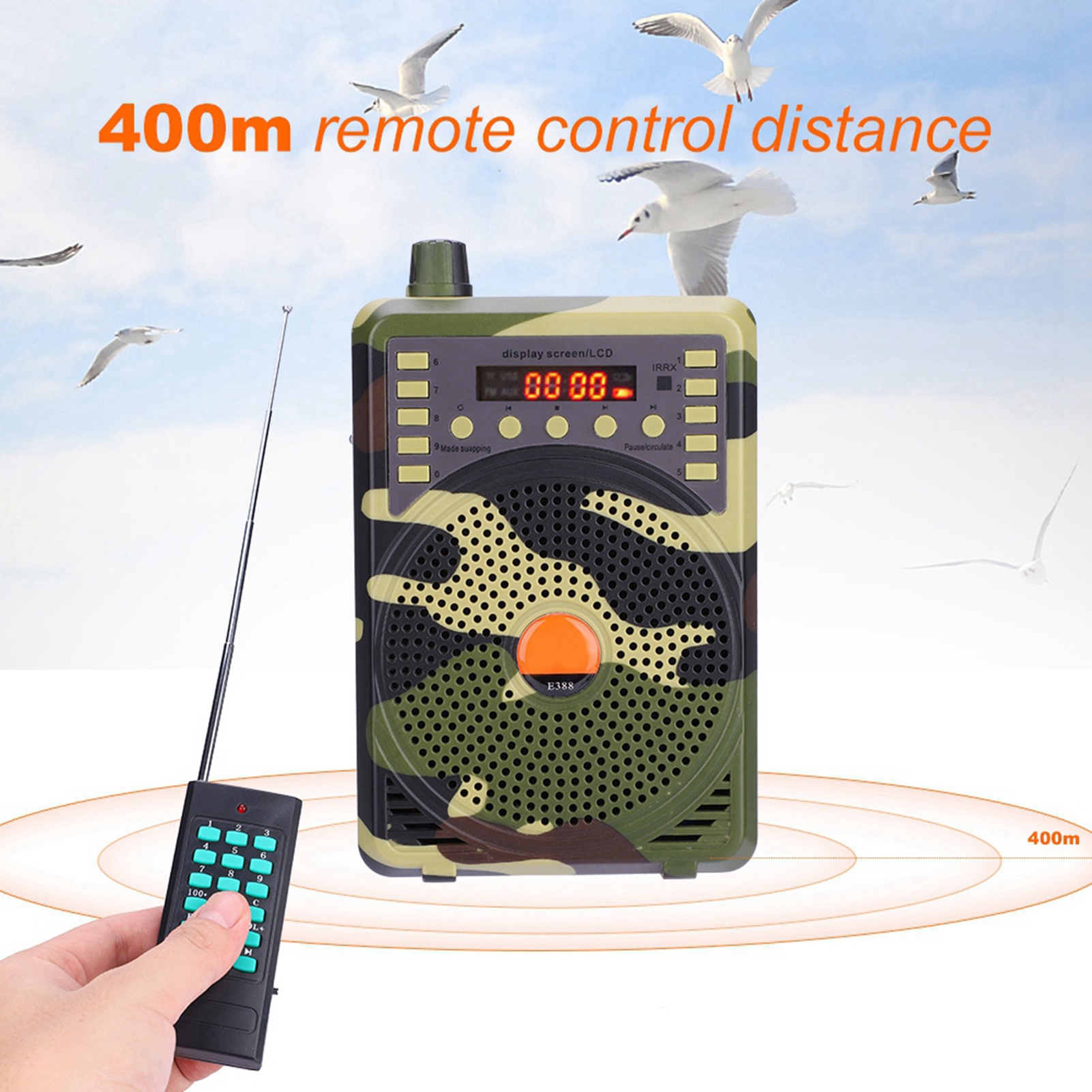 Portable Electronic Bird Caller Hunting Decoy Calls MP3 Speaker Remote Controll - Picture 13 of 18