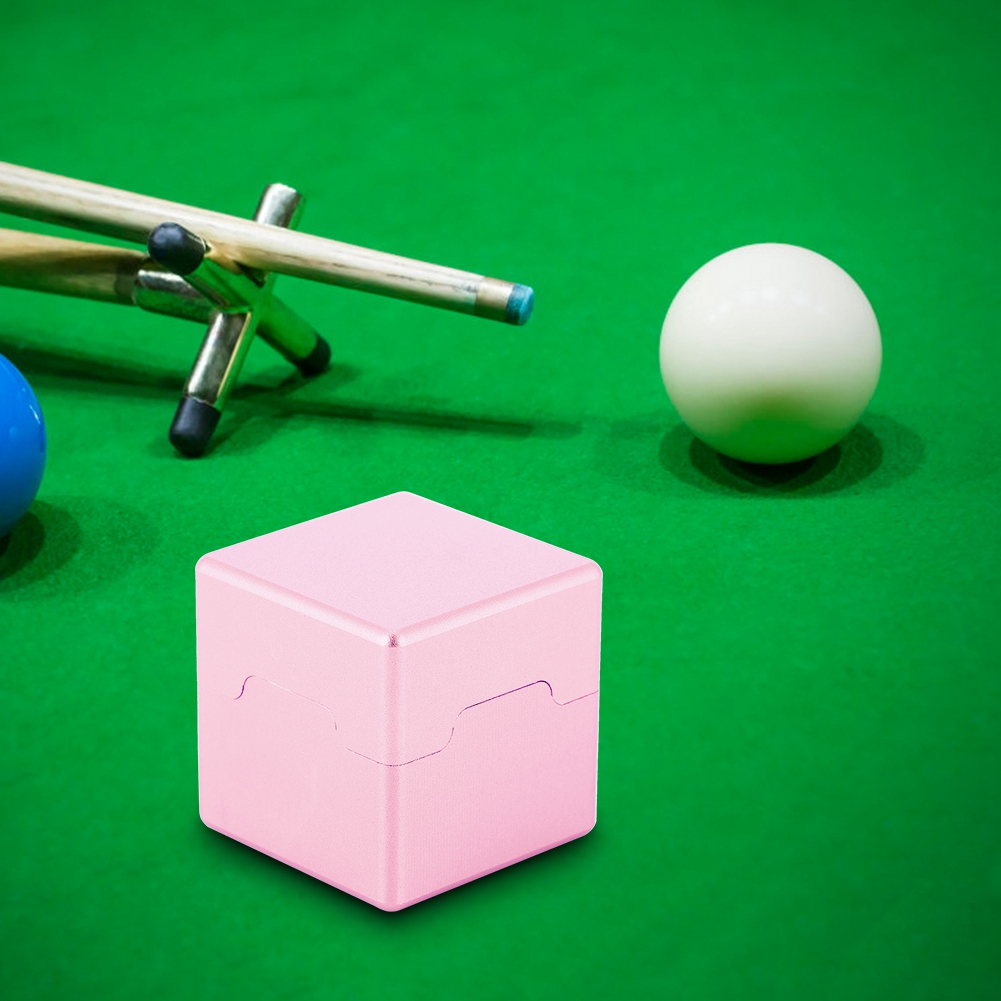 Aluminum Portable Mini Cue Tip Chalk Holder Billiard Pool Chalks Carrier Case