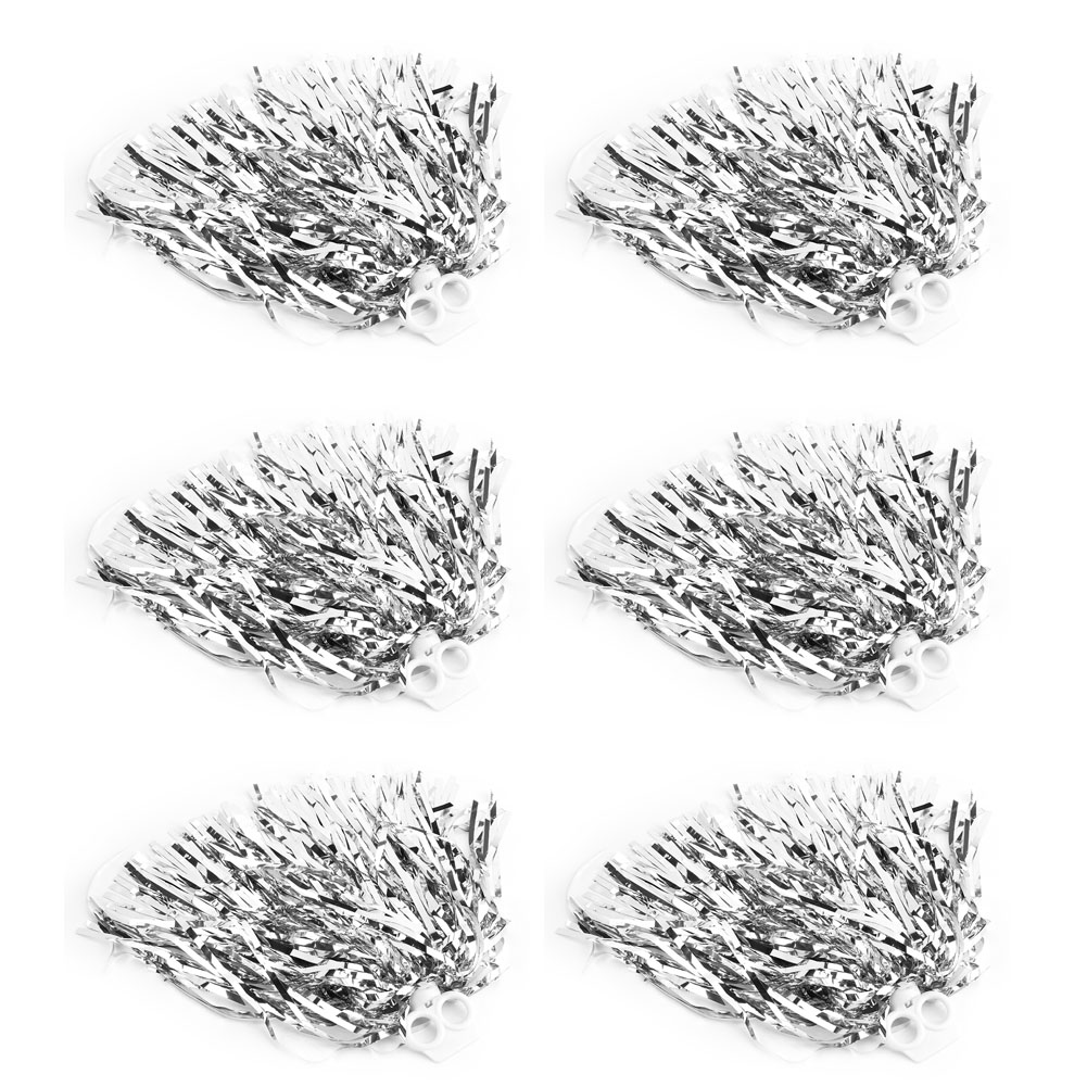 6pcs Cheerleader Pom Poms Sports Dance Cheer Pom Poms Squad Cheer