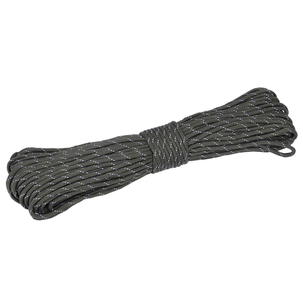 31m Reflective Multi Function Paracord Lanyard 9 Strand Core Rope For Camping