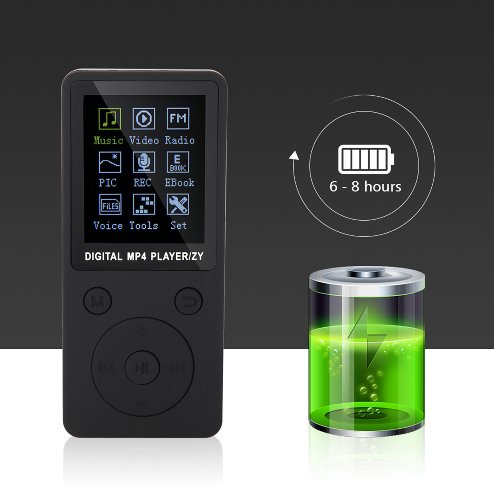 Portable Screen MP4 Music Player Support 32GB TF Card With Headphone Long St CHU - Picture 24 of 24