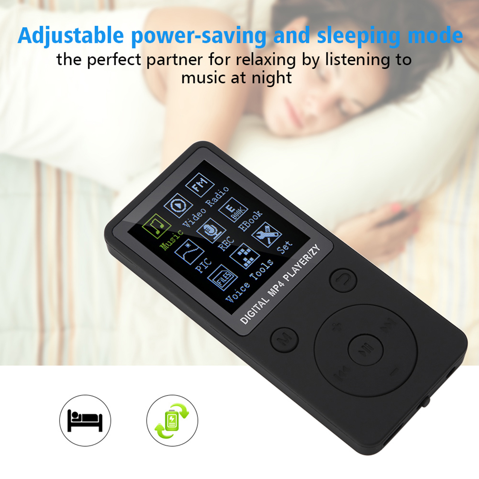 Portable Screen MP4 Music Player Support 32GB TF Card With Headphone Long St CHU - Picture 22 of 24