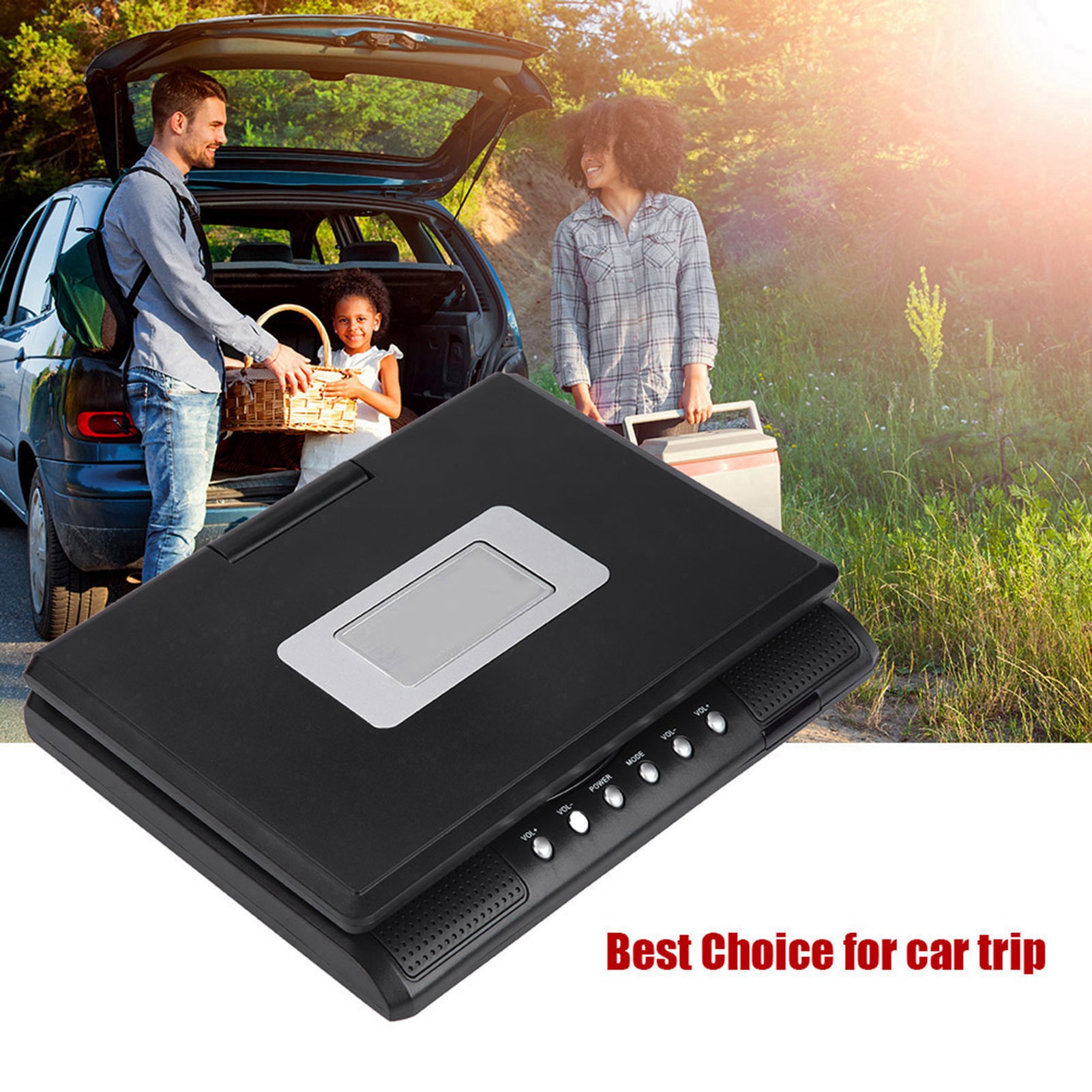 7‑inch Portable DVD Player Swivel Screen Rechargeable TV Car Charger Gamepad PLM - Picture 14 of 18
