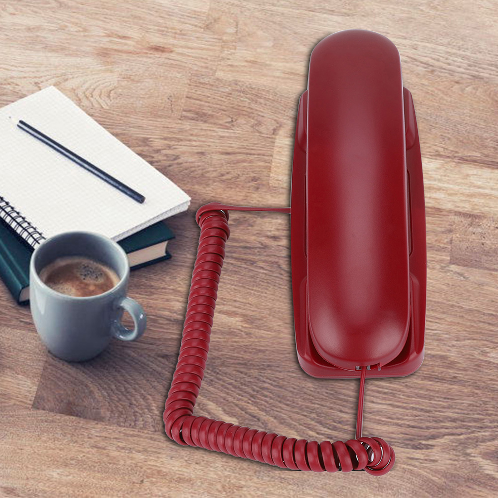 Wall Mount Landline Telephone Extension No Caller ID Home Phone For Hotel Fam FY - Afbeelding 22 van 22