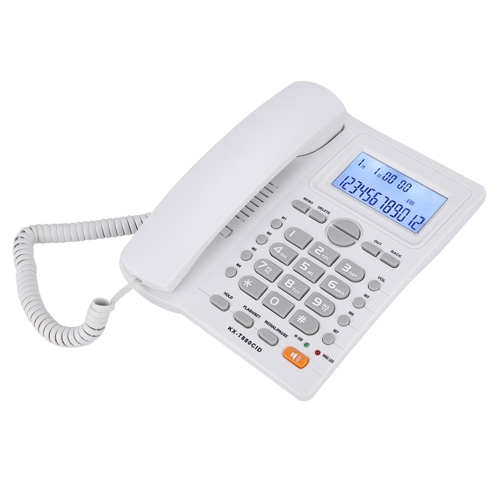 Dwuportowy zestaw przedłużaczy Telefon przewodowy z wyświetlaczem identyfikatora dzwoniącego z głośnikiem Hot - Zdjęcie 8 z 13