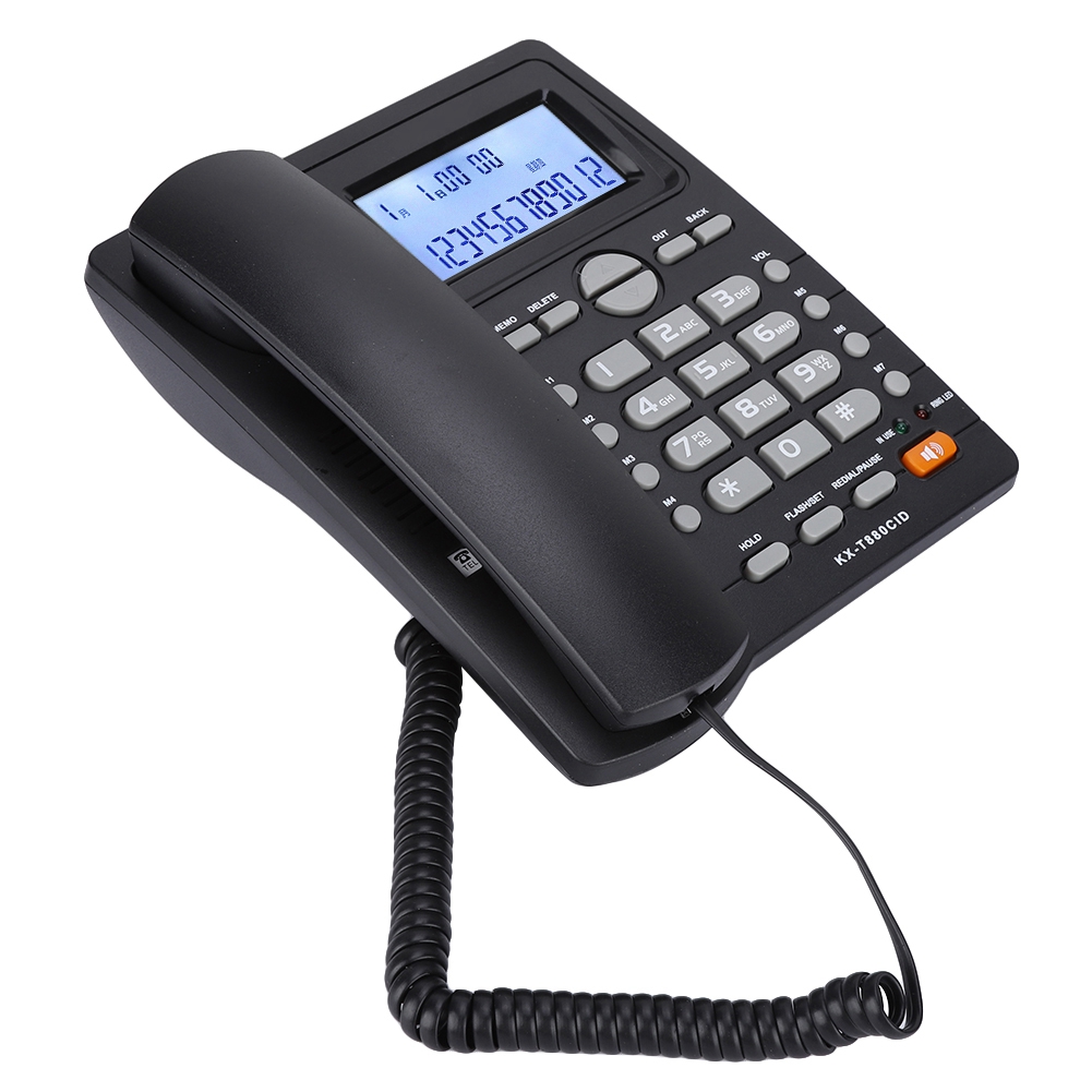 Dwuportowy zestaw przedłużaczy Telefon przewodowy z wyświetlaczem identyfikatora dzwoniącego z głośnikiem Hot - Zdjęcie 11 z 13