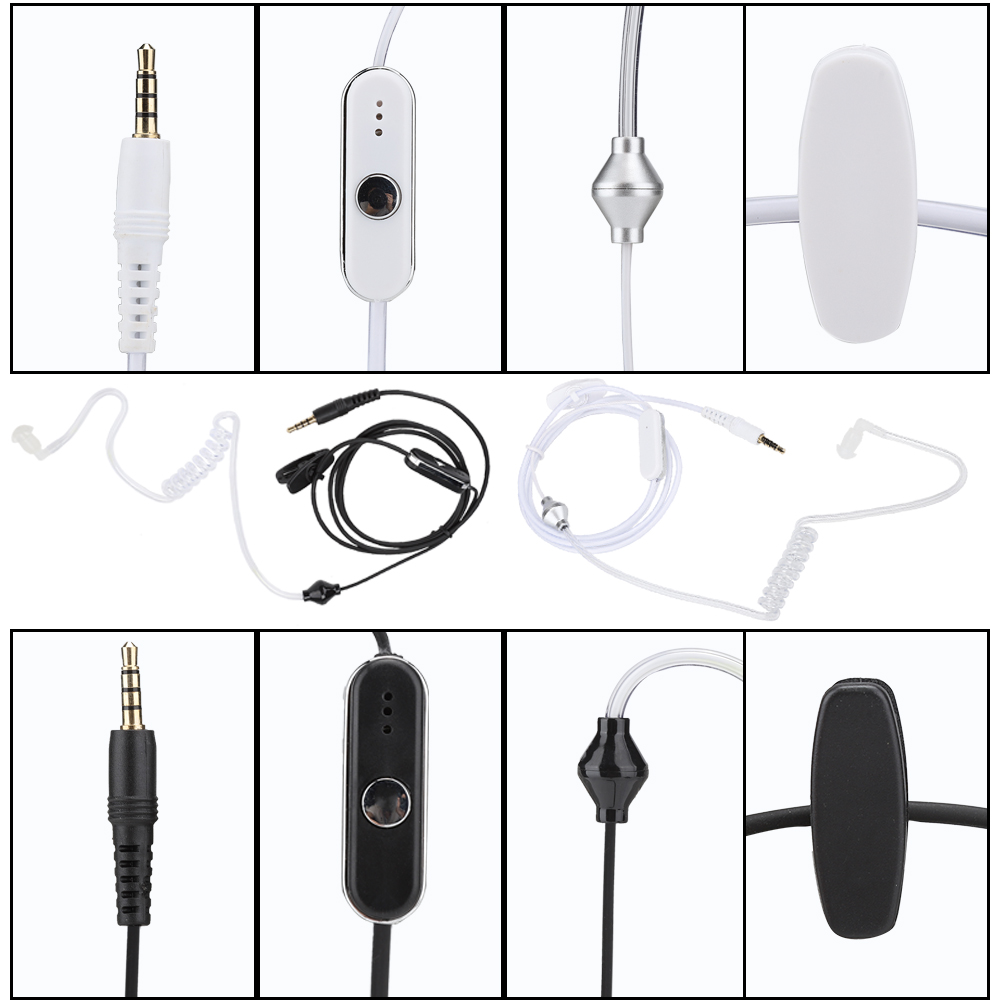 3,5 mm Douszny zestaw słuchawkowy Słuchawki Słuchawki Walkie Talkie Ear Piece CB - Zdjęcie 10 z 13