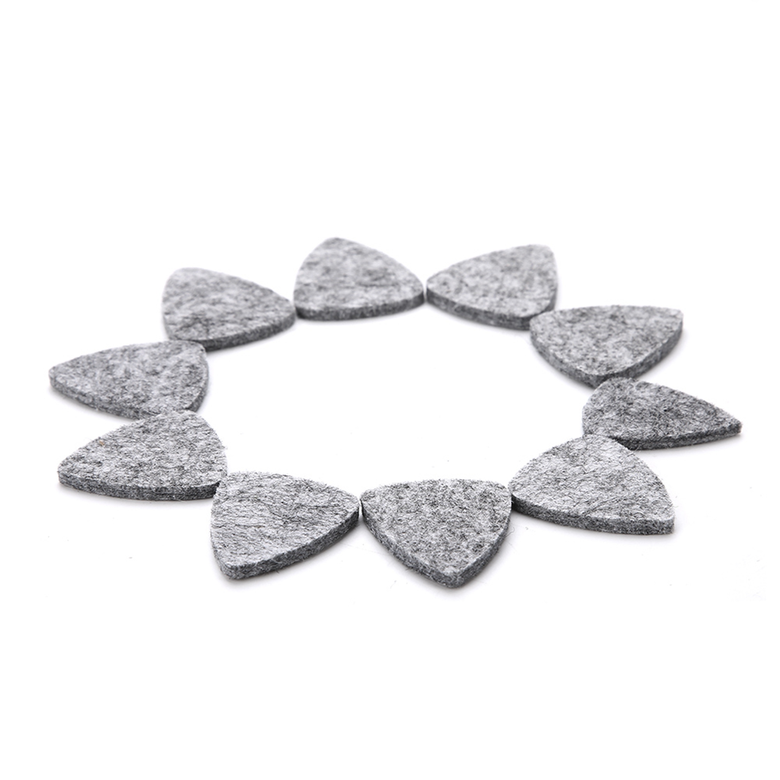 10pcs Authentic Wool Felt Guitar Plectrums Improve Strumming