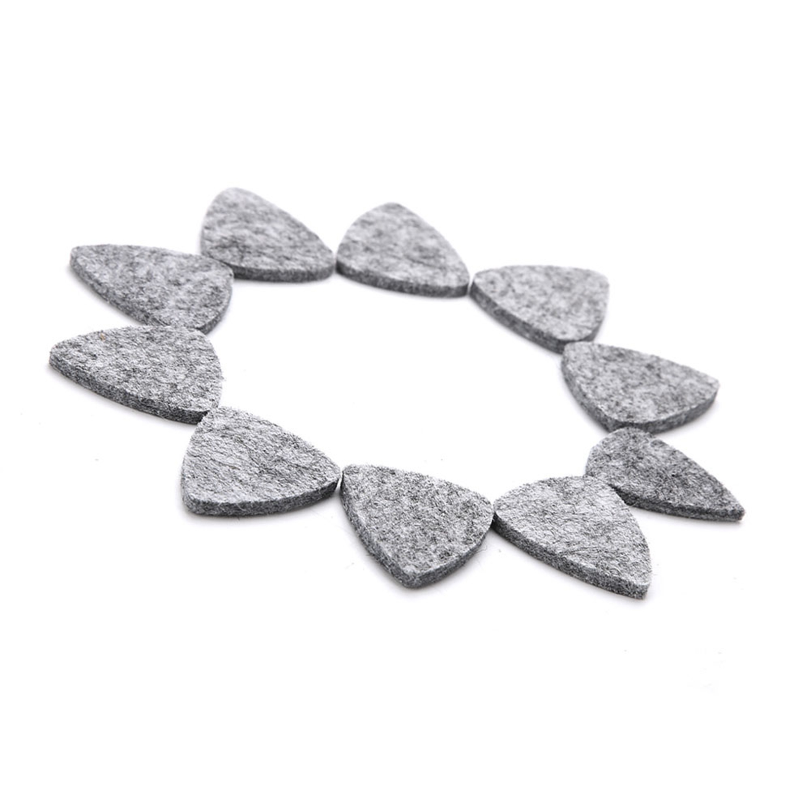 10pcs Authentic Wool Felt Guitar Plectrums Improve Strumming