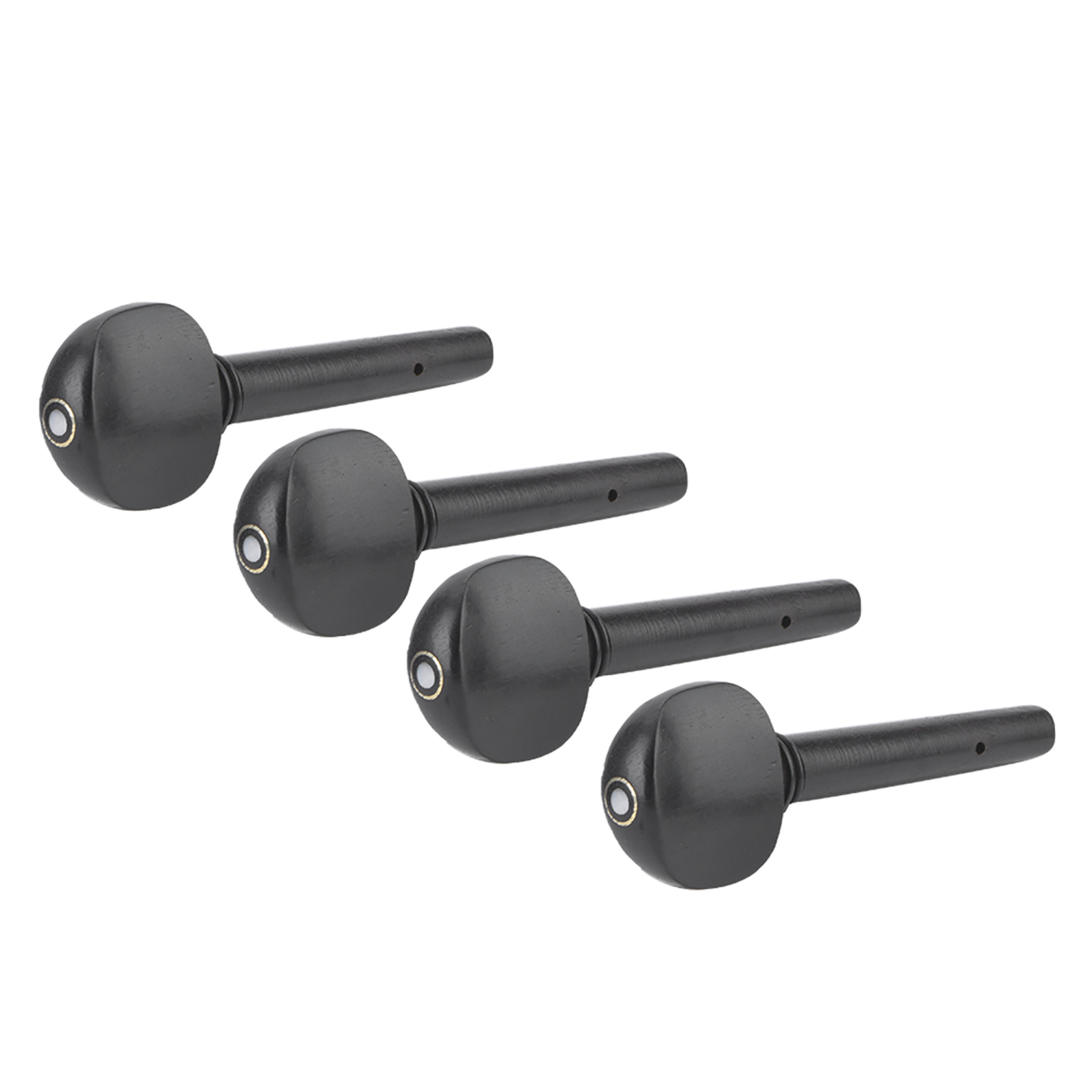 4 Pcs Quality Violin Strings Shaft Tuning Pegs Accessories Ebony Solid Wood